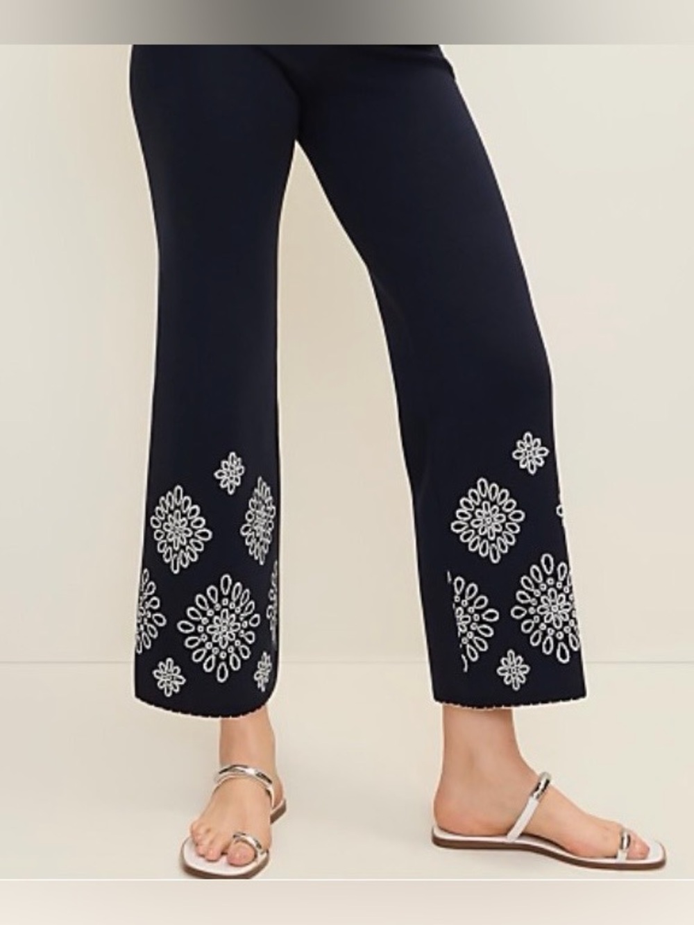 Ann Taylor Embroidered Sweater Pants